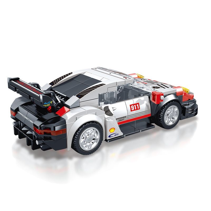 BRUCCO BLK-065 RC-165 non  PORSCHE 911 tỷ lệ 1:32 bộ đồ chơi xếp lắp ráp ghép mô hình Speed Champions Racing Cars Đua Xe Công Thức 314 khối