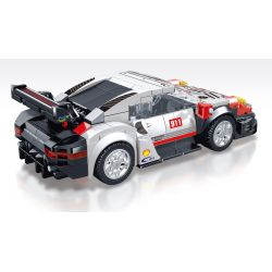 BRUCCO BLK-065 RC-165 non  PORSCHE 911 tỷ lệ 1:32 bộ đồ chơi xếp lắp ráp ghép mô hình Speed Champions Racing Cars Đua Xe Công Thức 314 khối