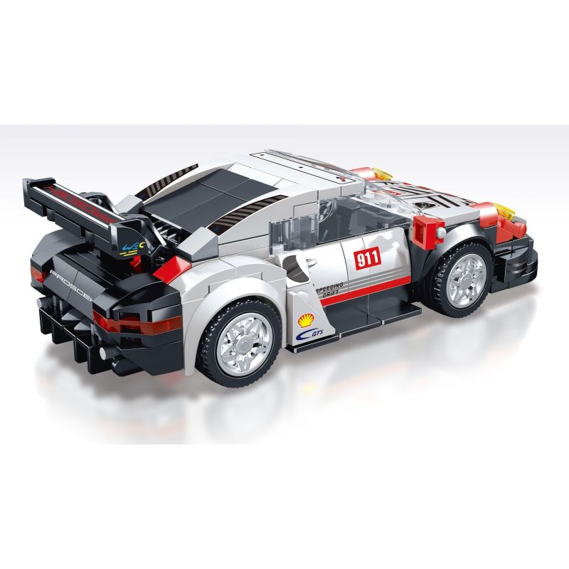 BRUCCO BLK-065 RC-165 non  PORSCHE 911 tỷ lệ 1:32 bộ đồ chơi xếp lắp ráp ghép mô hình Speed Champions Racing Cars Đua Xe Công Thức 314 khối