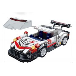 BRUCCO BLK-065 RC-165 non  PORSCHE 911 tỷ lệ 1:32 bộ đồ chơi xếp lắp ráp ghép mô hình Speed Champions Racing Cars Đua Xe Công Thức 314 khối