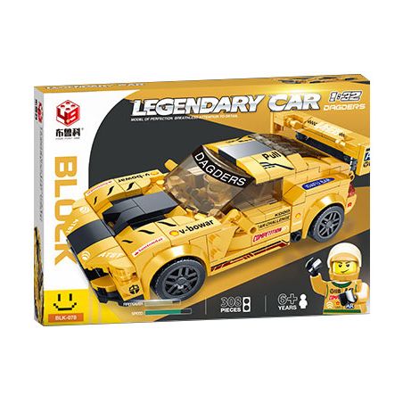 BRUCCO BLK-078 RC-178 non  DODGE VIPER tỷ lệ 1:32 bộ đồ chơi xếp lắp ráp ghép mô hình Speed Champions Racing Cars LEGENDARY CAR Đua Xe Công Thức 308 khối