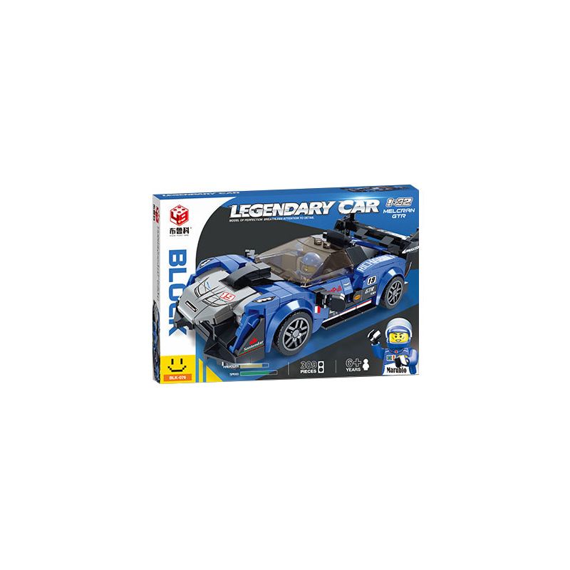 BRUCCO BLK-076 RC-176 non Lego MCLAREN GT tỷ lệ 1:32 bộ đồ chơi xếp lắp ráp ghép mô hình Speed Champions Racing Cars LEGENDARY CAR Đua Xe Công Thức 309 khối