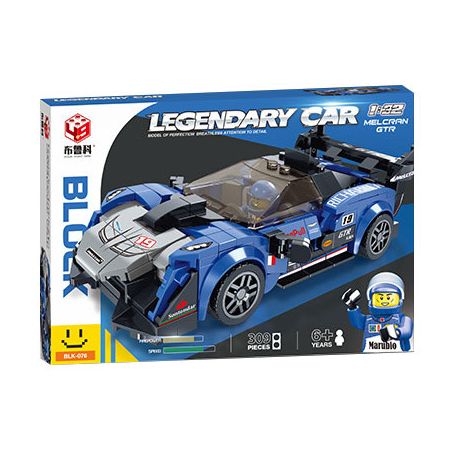 BRUCCO BLK-076 RC-176 non  MCLAREN GT tỷ lệ 1:32 bộ đồ chơi xếp lắp ráp ghép mô hình Speed Champions Racing Cars LEGENDARY CAR Đua Xe Công Thức 309 khối