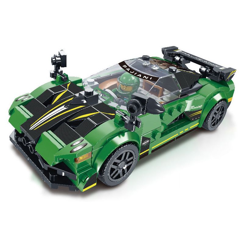 BRUCCO BLK-075 RC-175 non Lego PAGANI tỷ lệ 1:32 bộ đồ chơi xếp lắp ráp ghép mô hình Speed Champions Racing Cars LEGENDARY CAR Đua Xe Công Thức 317 khối