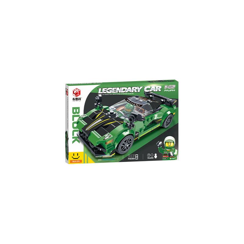BRUCCO BLK-075 RC-175 non  PAGANI tỷ lệ 1:32 bộ đồ chơi xếp lắp ráp ghép mô hình Speed Champions Racing Cars LEGENDARY CAR Đua Xe Công Thức 317 khối
