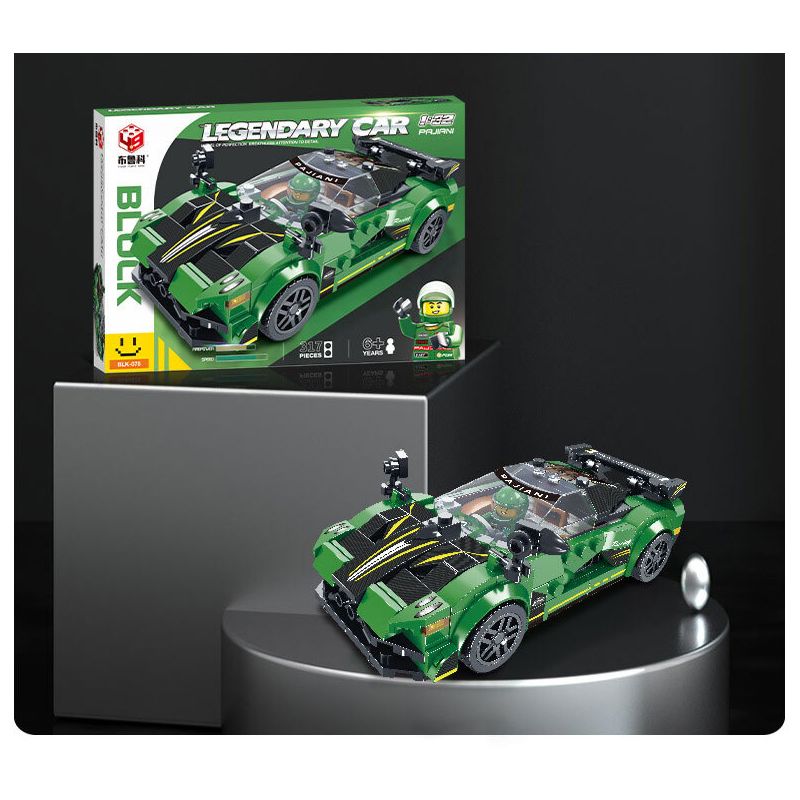 BRUCCO BLK-075 RC-175 non  PAGANI tỷ lệ 1:32 bộ đồ chơi xếp lắp ráp ghép mô hình Speed Champions Racing Cars LEGENDARY CAR Đua Xe Công Thức 317 khối