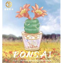 MANGE TECHNOLOGY 9132 non  NHỮNG CHẬU CÂY DỄ THƯƠNG QIXIAN JADE CAROUSEL bộ đồ chơi xếp lắp ráp ghép mô hình Creator BONSAI Sáng Tạo 174 khối