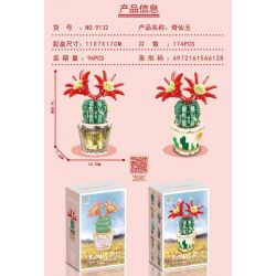 MANGE TECHNOLOGY 9132 non  NHỮNG CHẬU CÂY DỄ THƯƠNG QIXIAN JADE CAROUSEL bộ đồ chơi xếp lắp ráp ghép mô hình Creator BONSAI Sáng Tạo 174 khối