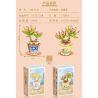 MANGE TECHNOLOGY 9128 non  CHẬU CÂY DỄ THƯƠNG LÂU ĐÀI SEN ĐỎ bộ đồ chơi xếp lắp ráp ghép mô hình Creator BONSAI E.WALTHER Sáng Tạo 173 khối