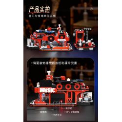 KEEPPLEY DZ0153 0153 non  MÁY GHI ÂM VINYL NETEASE CLOUD MUSIC bộ đồ chơi xếp lắp ráp ghép mô hình