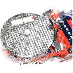 KEEPPLEY DZ0153 0153 non  MÁY GHI ÂM VINYL NETEASE CLOUD MUSIC bộ đồ chơi xếp lắp ráp ghép mô hình