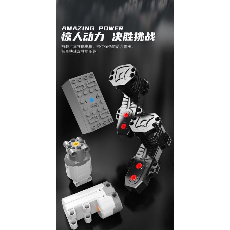 YONGLEXING 11044 non  HUMMER ĐƯỢC THEO DÕI tỷ lệ 1:8 bộ đồ chơi xếp lắp ráp ghép mô hình  Kỹ Thuật Công Nghệ Cao Mô Hình Phương Tiện 3088 khối