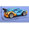 LEIBAO 8331 non  KÉO LẠI PORSCHE tỷ lệ 1:22 bộ đồ chơi xếp lắp ráp ghép mô hình  Kỹ Thuật Công Nghệ Cao Mô Hình Phương Tiện 358 khối