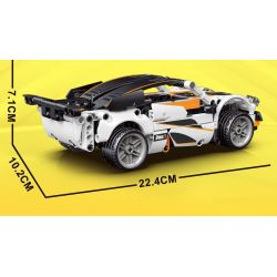 LEIBAO 8329 non  KÉO LẠI MÀU TRẮNG ĐIÊN CUỒNG tỷ lệ 1:22 bộ đồ chơi xếp lắp ráp ghép mô hình  Kỹ Thuật Công Nghệ Cao Mô Hình Phương Tiện 366 khối