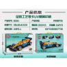 LEIBAO 8330 non  KÉO LÙI ĐUA XE F1 MÀU CAM tỷ lệ 1:22 bộ đồ chơi xếp lắp ráp ghép mô hình  Kỹ Thuật Công Nghệ Cao Mô Hình Phương Tiện 355 khối