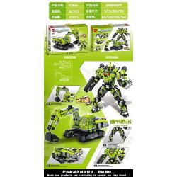 MINGDI LEIBAO K0621 0621 non  MÁY ĐÀO XÂY DỰNG bộ đồ chơi xếp lắp ráp ghép mô hình BUILD MECH 917 khối