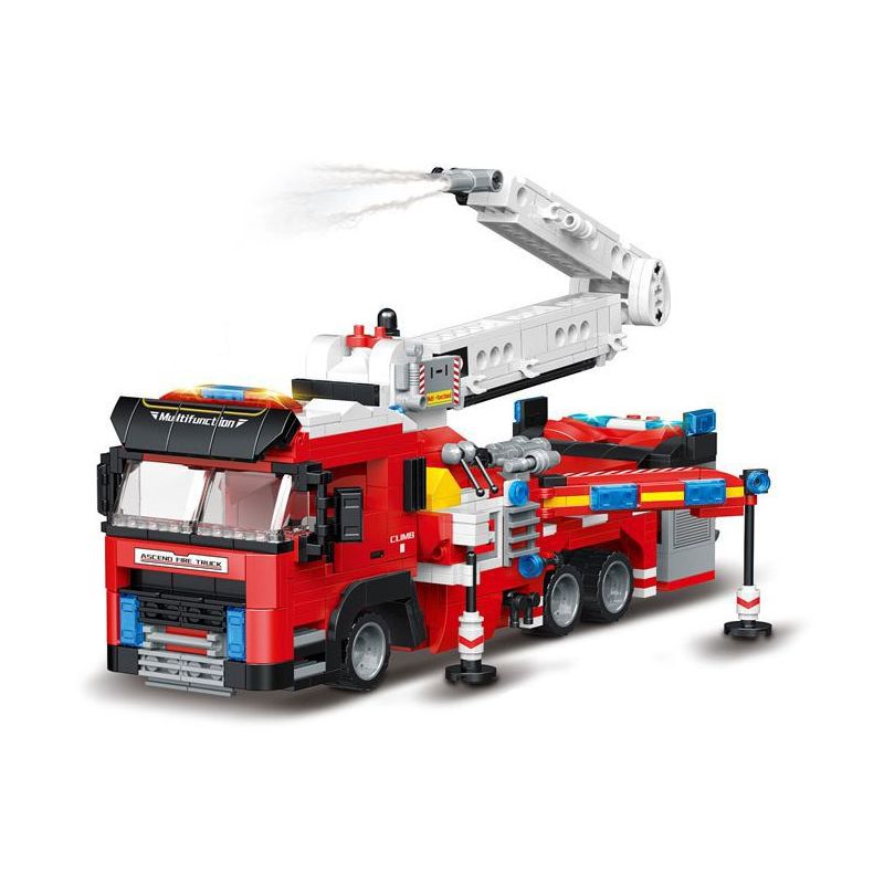 MINGDI LEIBAO K0620 0620 non  MÁY PHUN NƯỚC CHỮA CHÁY bộ đồ chơi xếp lắp ráp ghép mô hình FIRE MECH 916 khối