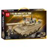 MINGDI LEIBAO K0271 0271 non  BỂ KẾT HỢP PHUN 88A bộ đồ chơi xếp lắp ráp ghép mô hình Military Army TYPE 88A MAIN BATTLE TANK Quân Sự Bộ Đội 459 khối