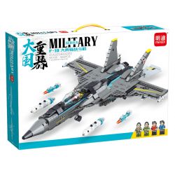 MINGDI LEIBAO K0188 0188 non  MÁY BAY CHIẾN ĐẤU F-18 HORNET bộ đồ chơi xếp lắp ráp ghép mô hình Military Army Quân Sự Bộ Đội 955 khối