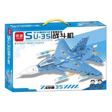 MINGDI LEIBAO K0391 0391 non  TIÊM KÍCH HẠNG NẶNG SU-35 bộ đồ chơi xếp lắp ráp ghép mô hình Military Army Quân Sự Bộ Đội 416 khối