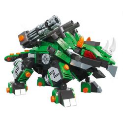 QIAO LE TONG 2105 non  TRICERATOPS CƠ KHÍ bộ đồ chơi xếp lắp ráp ghép mô hình 501 khối