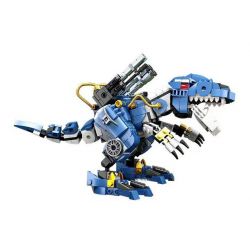 QIAO LE TONG 2104 non  TRẬN CHIẾN KHỦNG LONG BẠO CHÚA bộ đồ chơi xếp lắp ráp ghép mô hình T-REX 502 khối