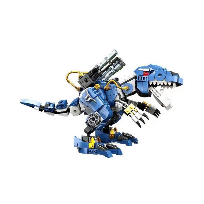 QIAO LE TONG 2104 non  TRẬN CHIẾN KHỦNG LONG BẠO CHÚA bộ đồ chơi xếp lắp ráp ghép mô hình T-REX 502 khối