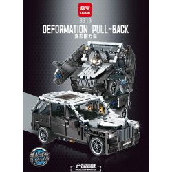 LEIBAO 8313 non  XE KÉO BIẾN HÌNH MÀU XÁM bộ đồ chơi xếp lắp ráp ghép mô hình  DEFORMATION PULL-BACK Kỹ Thuật Công Nghệ Cao Mô Hình Phương Tiện 542 khối