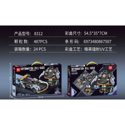 LEIBAO 8312 non  XE KÉO BIẾN HÌNH bộ đồ chơi xếp lắp ráp ghép mô hình  DEFORMATION PULL-BACK Kỹ Thuật Công Nghệ Cao Mô Hình Phương Tiện 487 khối