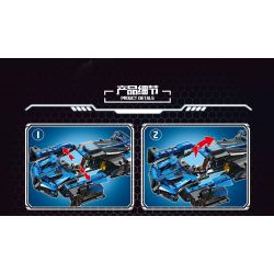 LEIBAO 8311 non  XE PULL BACK BIẾN HÌNH MÀU XANH bộ đồ chơi xếp lắp ráp ghép mô hình  DEFORMATION PULL-BACK Kỹ Thuật Công Nghệ Cao Mô Hình Phương Tiện 544 khối