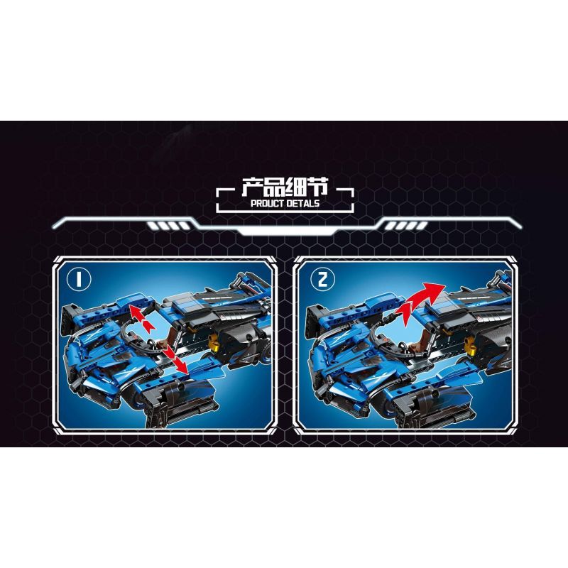 LEIBAO 8311 non  XE PULL BACK BIẾN HÌNH MÀU XANH bộ đồ chơi xếp lắp ráp ghép mô hình  DEFORMATION PULL-BACK Kỹ Thuật Công Nghệ Cao Mô Hình Phương Tiện 544 khối