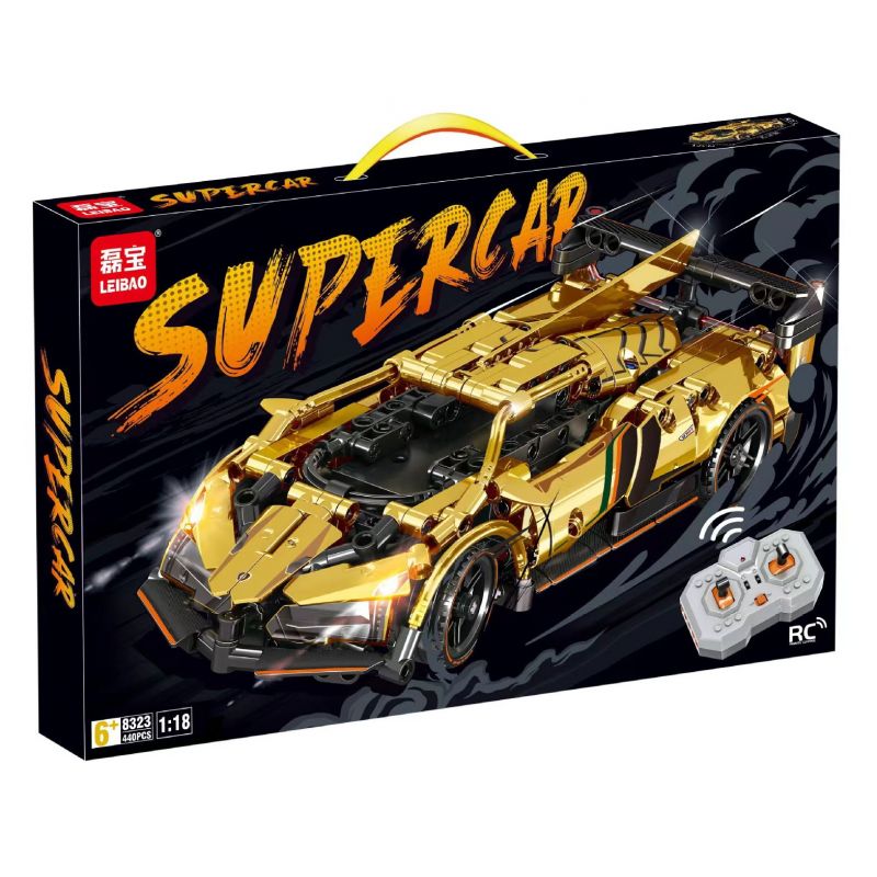 LEIBAO 8323 non  XE THỂ THAO THẦN MẶT TRỜI tỷ lệ 1:18 bộ đồ chơi xếp lắp ráp ghép mô hình  Kỹ Thuật Công Nghệ Cao Mô Hình Phương Tiện 440 khối