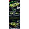 LEIBAO 8322 non  XE THỂ THAO LAMBO BÒ XANH tỷ lệ 1:18 bộ đồ chơi xếp lắp ráp ghép mô hình  Kỹ Thuật Công Nghệ Cao Mô Hình Phương Tiện 402 khối