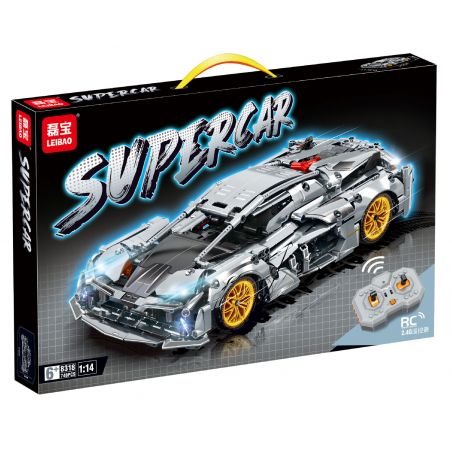 LEIBAO 8318 non  XE THỂ THAO BÓNG BẠC QUỶ tỷ lệ 1:14 bộ đồ chơi xếp lắp ráp ghép mô hình  Kỹ Thuật Công Nghệ Cao Mô Hình Phương Tiện 748 khối