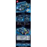 LEIBAO 8316 non  XE THỂ THAO BÓNG XANH QUỶ tỷ lệ 1:14 bộ đồ chơi xếp lắp ráp ghép mô hình  SUPERCAR Kỹ Thuật Công Nghệ Cao Mô Hình Phương Tiện 761 khối