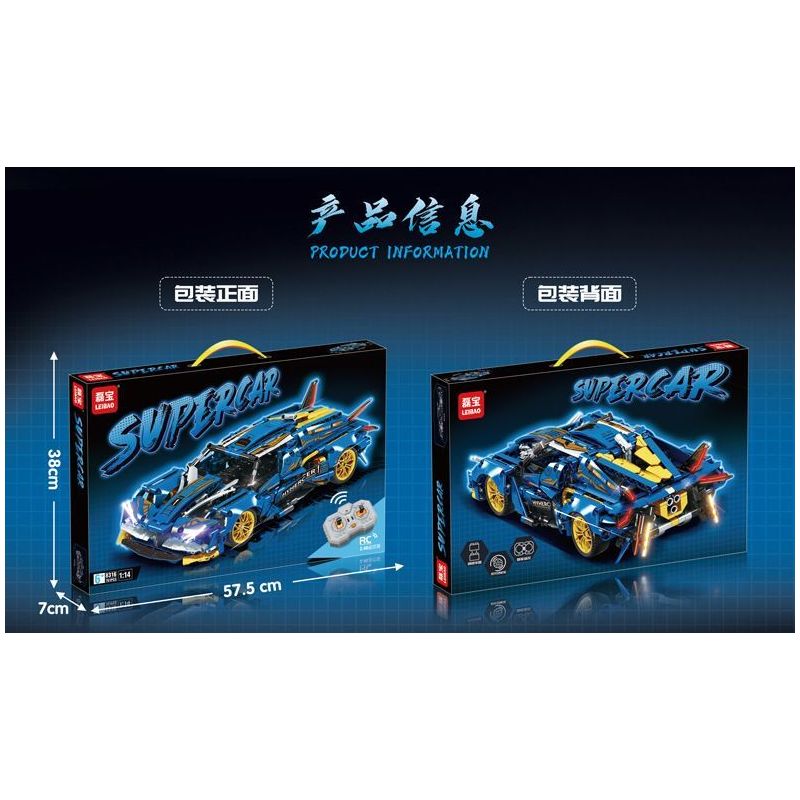 LEIBAO 8316 non  XE THỂ THAO BÓNG XANH QUỶ tỷ lệ 1:14 bộ đồ chơi xếp lắp ráp ghép mô hình  SUPERCAR Kỹ Thuật Công Nghệ Cao Mô Hình Phương Tiện 761 khối