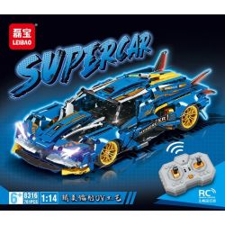 LEIBAO 8316 non  XE THỂ THAO BÓNG XANH QUỶ tỷ lệ 1:14 bộ đồ chơi xếp lắp ráp ghép mô hình  SUPERCAR Kỹ Thuật Công Nghệ Cao Mô Hình Phương Tiện 761 khối