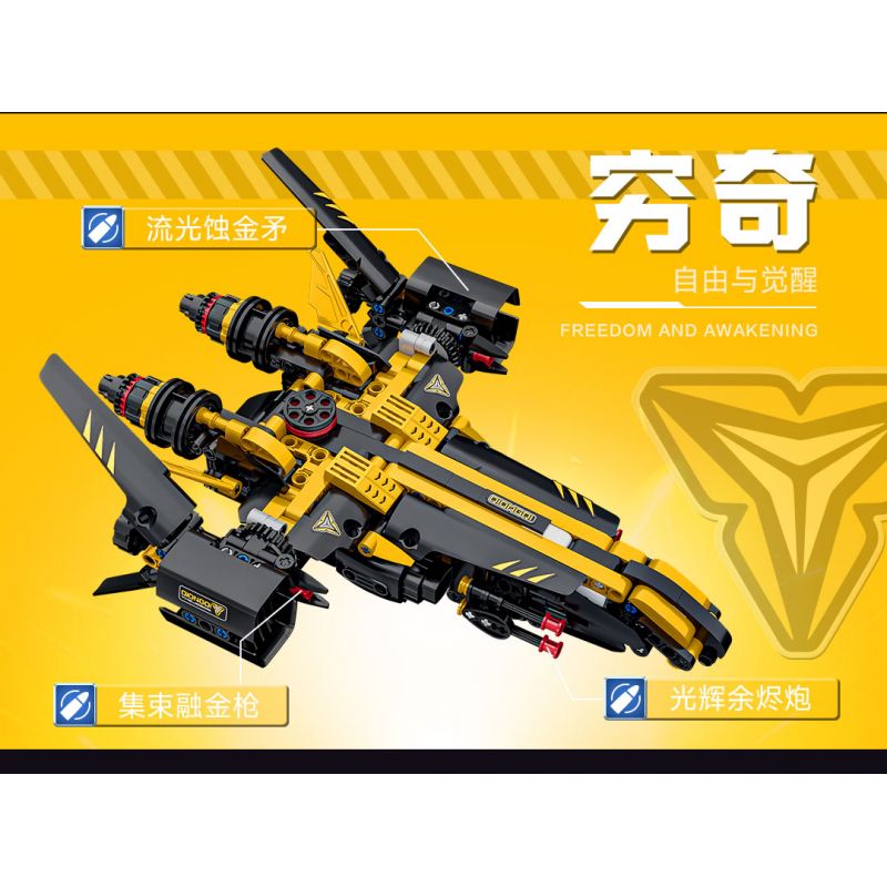 ONEBOT MITU MI OBIJP102AIQI 102AIQI non  4 LOẠI MÁY BAY CHIẾN ĐẤU CẢM GIÁC CƠ THỂ QIONGQI FEILIAN THUNDER VÀ SUZAKU bộ đồ chơi xếp lắp ráp ghép mô hình  Kỹ Thuật Công Nghệ Cao Mô Hình Phương Tiện 500 khối