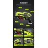 CADA DOUBLEE C81057 81057 non  SÚNG LASER KHOA HỌC VIỄN TƯỞNG bộ đồ chơi xếp lắp ráp ghép mô hình Military Army Quân Sự Bộ Đội 1408 khối