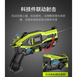 CADA DOUBLEE C81057 81057 non  SÚNG LASER KHOA HỌC VIỄN TƯỞNG bộ đồ chơi xếp lắp ráp ghép mô hình Military Army Quân Sự Bộ Đội 1408 khối