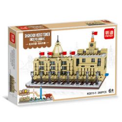 MINGDI LEIBAO K0611 0611 non  4 CÔNG TRÌNH CỔ ĐIỂN Ở THƯỢNG HẢI TÒA NHÀ HSBC QUAN THÁP TRUYỀN HÌNH MINH CHÂU PHƯƠNG ĐÔNG TRUNG TÂM TÀI CHÍNH THẾ GIỚI TRƯNG BÀY QUỐC TẠI WORLD EXPO bộ đồ chơi xếp lắp ráp ghép mô hình Architecture Công Trình Kiến Trúc 807 khối