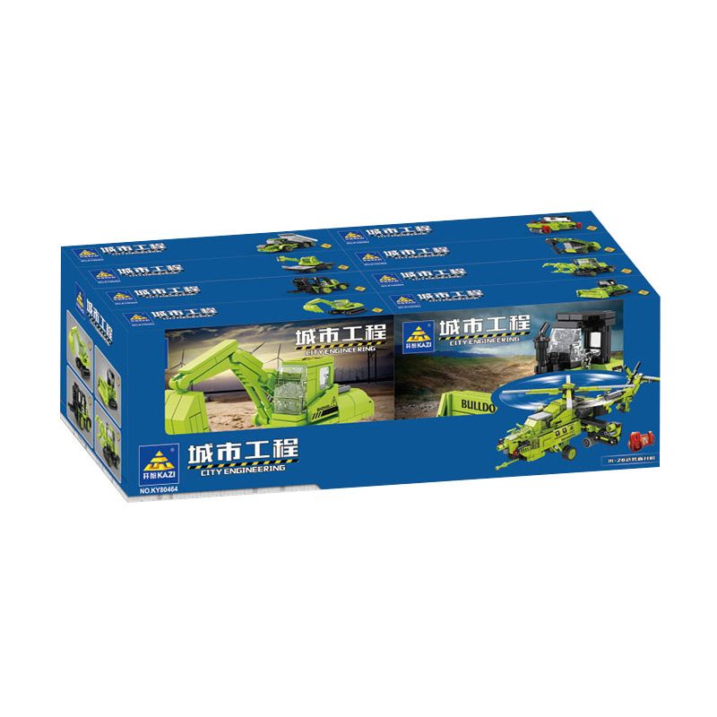 Kazi KY80464 80464 non  KỸ THUẬT ĐÔ THỊ TRỰC THĂNG VŨ TRANG MI-28 TỔ HỢP bộ đồ chơi xếp lắp ráp ghép mô hình CITY ENGINEERING 1065 khối
