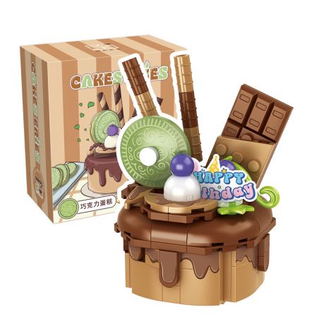 CACO D009-1 009-1 non  TRANG TRÍ BÁNH SÔ CÔ LA bộ đồ chơi xếp lắp ráp ghép mô hình 187 khối