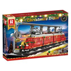 REOBRIX 66034 non  CHUYẾN TÀU GIÁNG SINH bộ đồ chơi xếp lắp ráp ghép mô hình Creator CHRISTMAS TRAIN Sáng Tạo 2822 khối