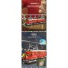 REOBRIX 66034 non  CHUYẾN TÀU GIÁNG SINH bộ đồ chơi xếp lắp ráp ghép mô hình Creator CHRISTMAS TRAIN Sáng Tạo 2822 khối