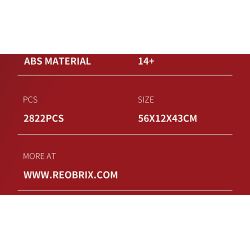 REOBRIX 66034 non  CHUYẾN TÀU GIÁNG SINH bộ đồ chơi xếp lắp ráp ghép mô hình Creator CHRISTMAS TRAIN Sáng Tạo 2822 khối