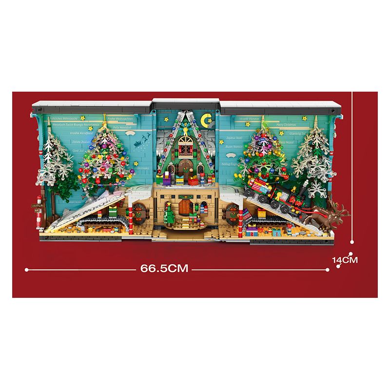 REOBRIX 66033 non  GIÁ SÁCH GIÁNG SINH bộ đồ chơi xếp lắp ráp ghép mô hình Creator MERRY CHRISTMAS Sáng Tạo 3260 khối