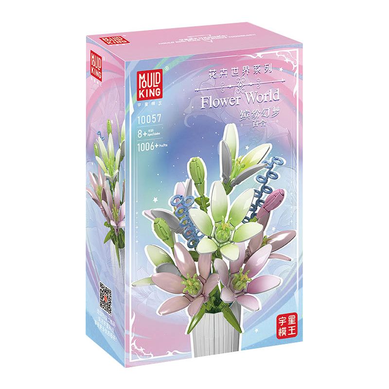 MouldKing 10057 Mould King 10057 non  THẾ GIỚI HOA LILY ĐẦY MÀU SẮC bộ đồ chơi xếp lắp ráp ghép mô hình  FLOWER WORLD Kỹ Thuật Công Nghệ Cao Mô Hình Phương Tiện 1006 khối