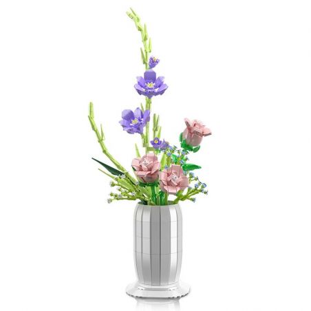 MouldKing 10009 Mould King 10009 non  THẾ GIỚI HOA BÔNG HỒNG ƯỚC MƠ bộ đồ chơi xếp lắp ráp ghép mô hình  FLOWER WORLD WISH-FULLING ROSE Kỹ Thuật Công Nghệ Cao Mô Hình Phương Tiện 1203 khối