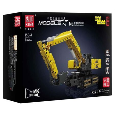 MouldKing 15061 15062 Mould King 15061 15062 non  MÁY XÚC CƠ KHÍ bộ đồ chơi xếp lắp ráp ghép mô hình  MECHANICAL DIGGER Kỹ Thuật Công Nghệ Cao Mô Hình Phương Tiện